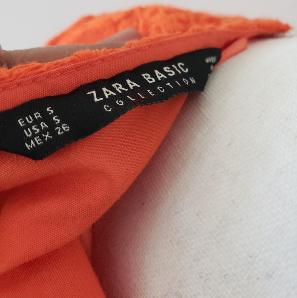 Zara Basic Collection Orange Lace - image 6